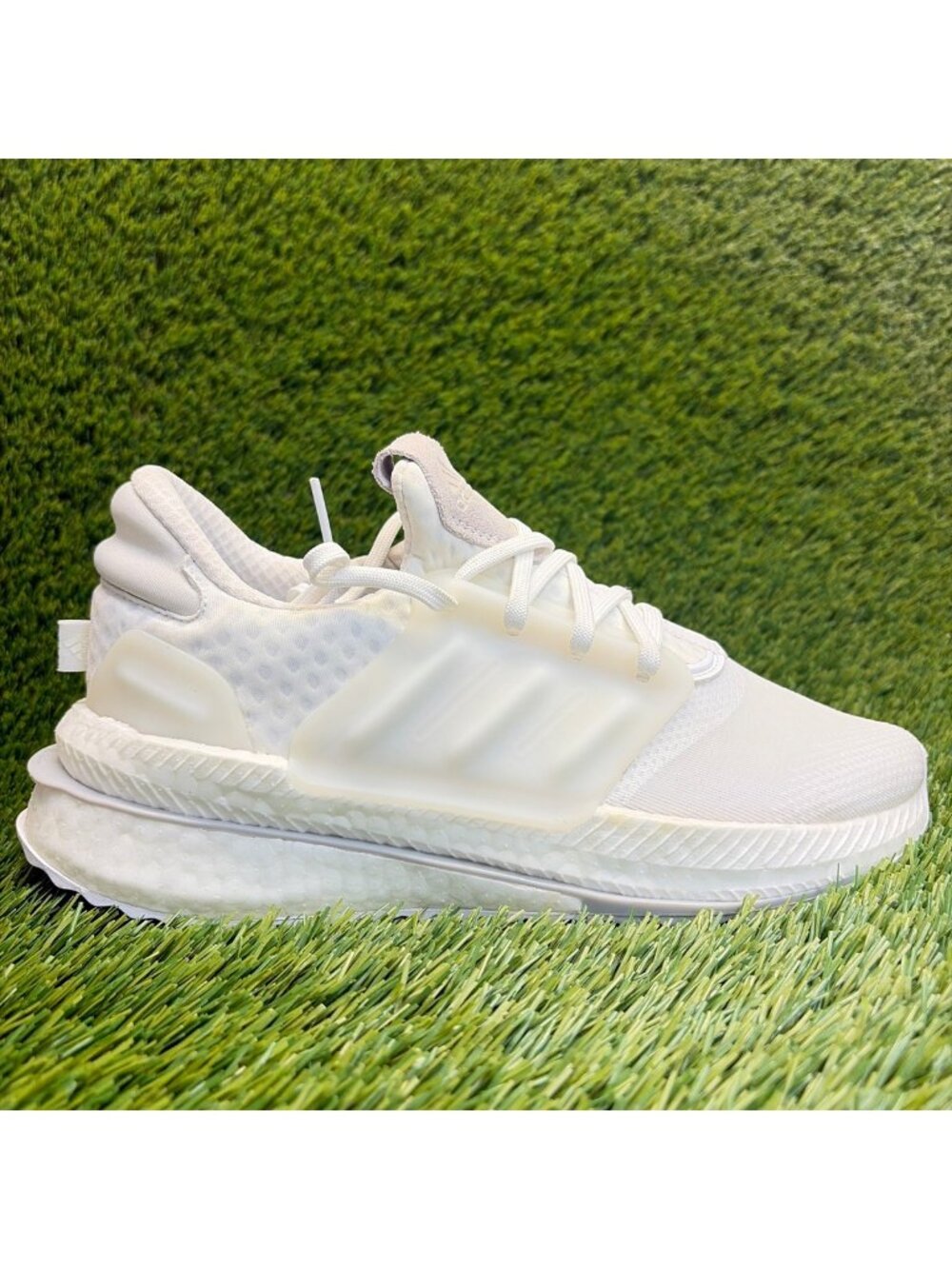 Adidas X_PLR Boost Low Mens Size 7 White Athletic Running Walking Shoes Sneakers